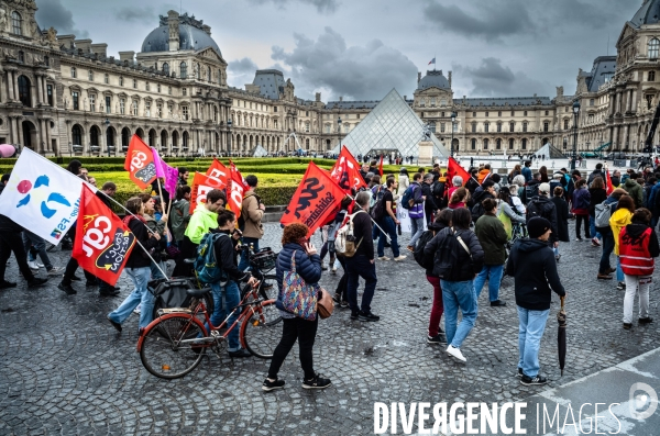 Manifestation  des enseignants de Seine-Saint-Denis.