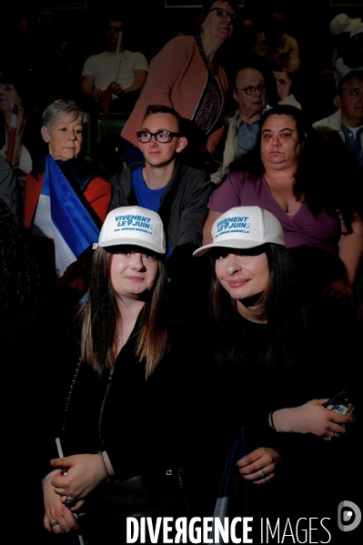 Elections Européennes / Meeting de Jordan Bardella et Marine Le Pen