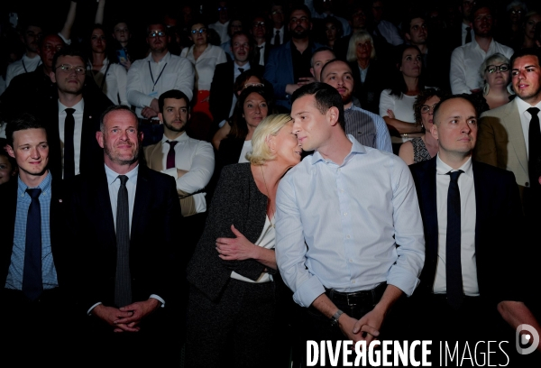 Elections Européennes / Meeting de Jordan Bardella et Marine Le Pen