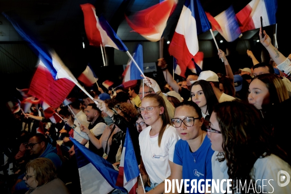 Elections Européennes / Meeting de Jordan Bardella et Marine Le Pen