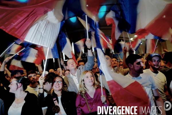 Elections Européennes / Meeting de Jordan Bardella et Marine Le Pen