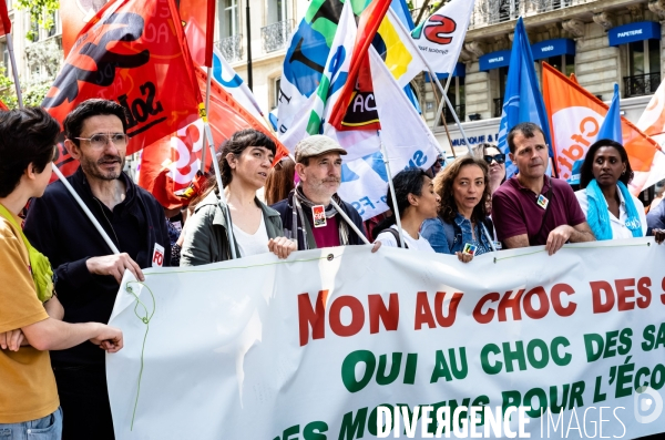 Manifestation contre « le choc des savoirs ».