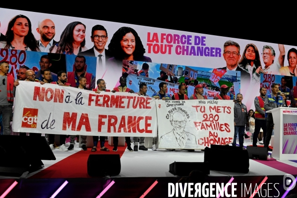 Elections européennes / Meeting de la France Insoumise