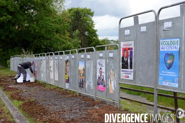 Panneaux electoraux elections européennes