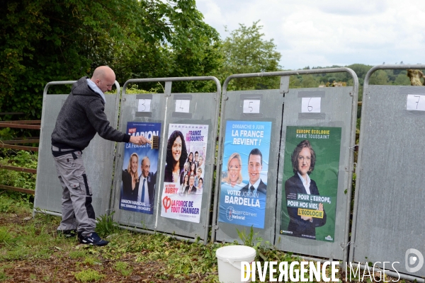 Panneaux electoraux elections européennes