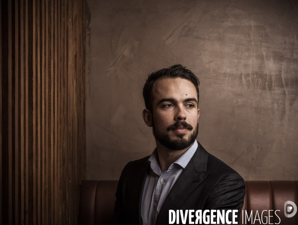 Portrait de pierre-romain thionnet, president des jeunes rassemblement national