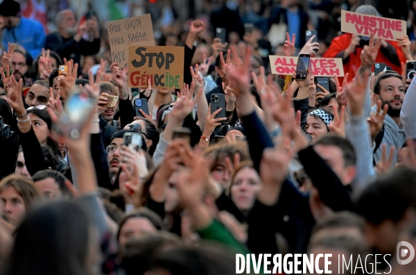 Manifestation de soutien à la Palestine