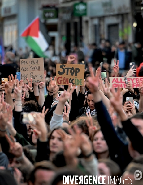 Manifestation de soutien à la Palestine