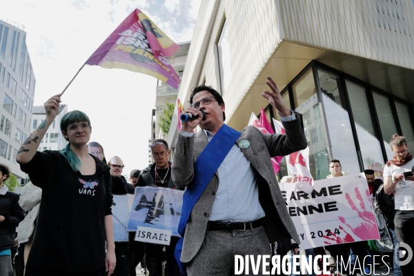 Manifestation devant le GICAT