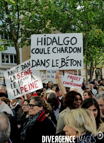 Manifestation contre l ouverture d’un centre d’hébergement pour demandeurs d’asile à Chardon Lagache 