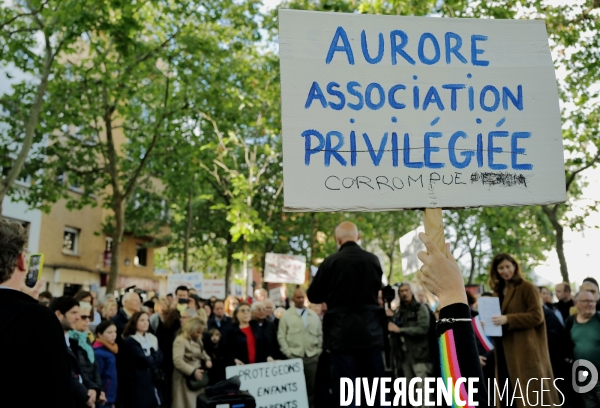 Manifestation contre l ouverture d’un centre d’hébergement pour demandeurs d’asile à Chardon Lagache 