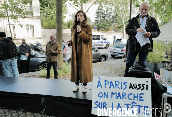 Manifestation contre l ouverture d’un centre d’hébergement pour demandeurs d’asile à Chardon Lagache 