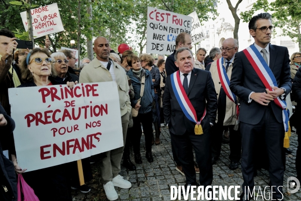 Manifestation contre l ouverture d’un centre d’hébergement pour demandeurs d’asile à Chardon Lagache 