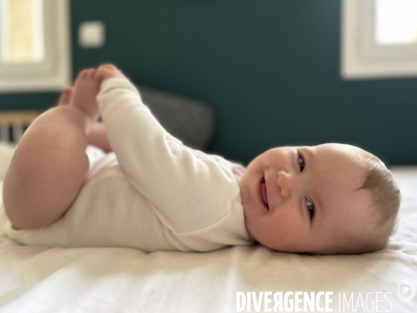 Le bébé Iris A. 6 mois 