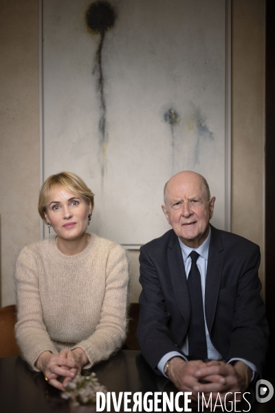 Portrait de Judith Godrèche et Jean-Marc Sauvé.