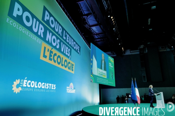 Elections européennes / Meeting des écologistes 