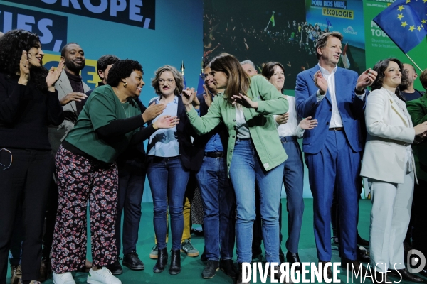 Elections européennes / Meeting des écologistes 