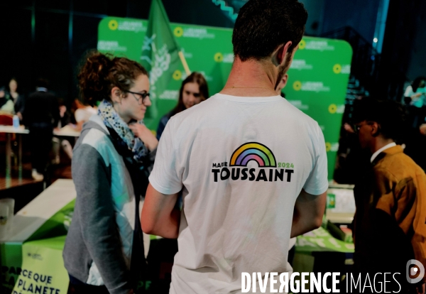 Elections européennes / Meeting des écologistes 