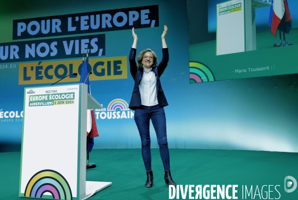 Elections européennes / Meeting des écologistes 