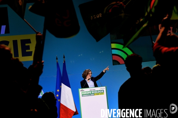 Elections européennes / Meeting des écologistes 