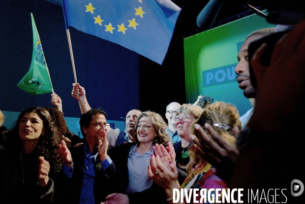 Elections européennes / Meeting des écologistes 