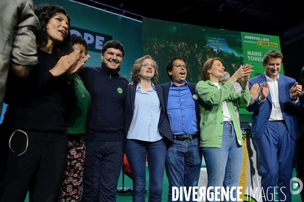 Elections européennes / Meeting des écologistes 