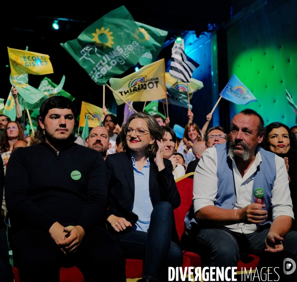 Elections européennes / Meeting des écologistes 
