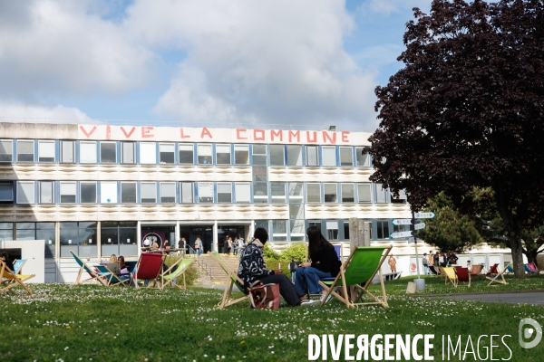 Mobilisation étudiante en soutien au peuple palestinien à Rennes