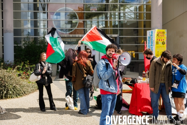 Mobilisation étudiante en soutien au peuple palestinien à Rennes