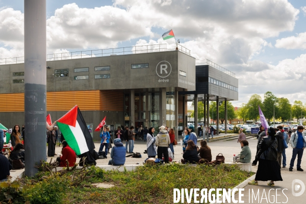Mobilisation étudiante en soutien au peuple palestinien à Rennes