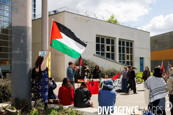 Mobilisation étudiante en soutien au peuple palestinien à Rennes