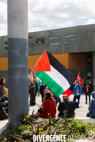 Mobilisation étudiante en soutien au peuple palestinien à Rennes