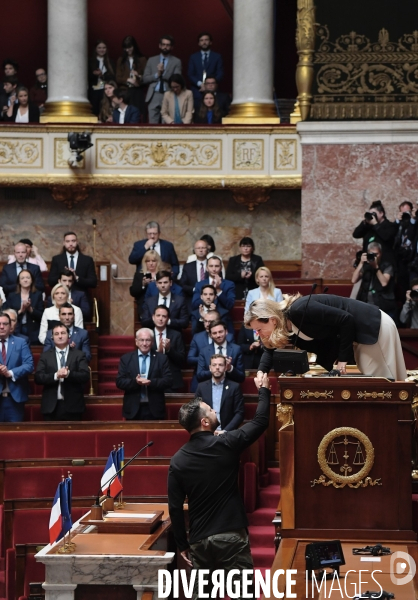 Volodymyr Zelensky à Assemblée nationale