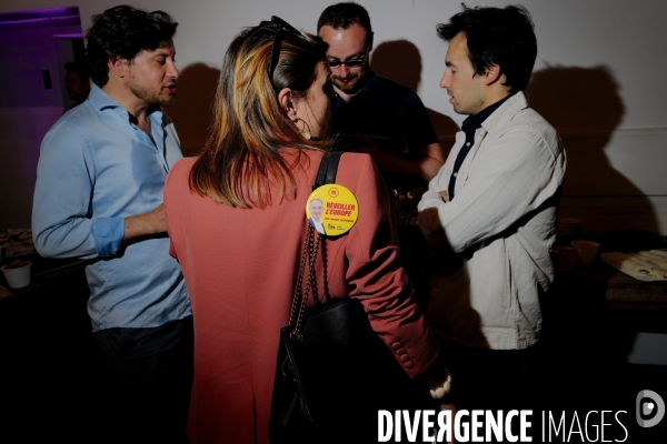 Elections européennes / Soirée électorale de Raphael Glucksmann