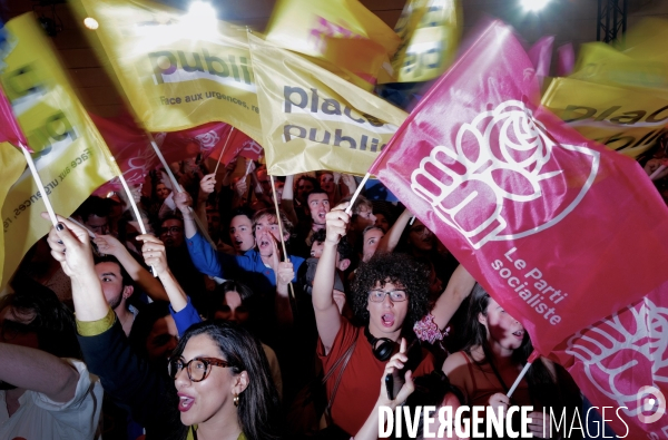 Elections européennes / Soirée électorale de Raphael Glucksmann