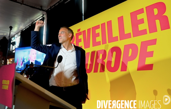 Elections européennes / Soirée électorale de Raphael Glucksmann