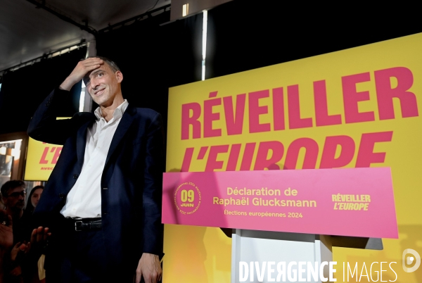 Elections européennes / Soirée électorale de Raphael Glucksmann