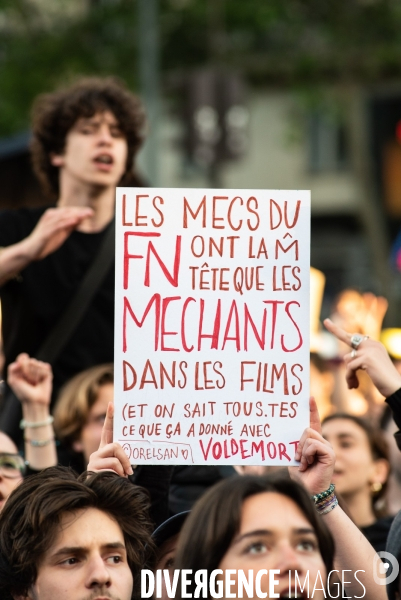 La jeunesse en colère face à l avancée du Rassemblement National aux élections européennes.