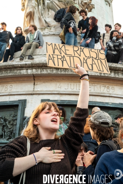 La jeunesse en colère face à l avancée du Rassemblement National aux élections européennes.