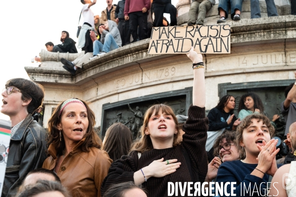 La jeunesse en colère face à l avancée du Rassemblement National aux élections européennes.