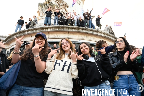 La jeunesse en colère face à l avancée du Rassemblement National aux élections européennes.