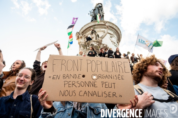 La jeunesse en colère face à l avancée du Rassemblement National aux élections européennes.