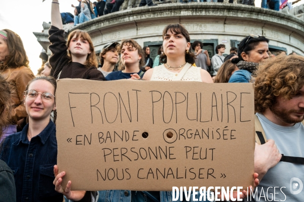 La jeunesse en colère face à l avancée du Rassemblement National aux élections européennes.