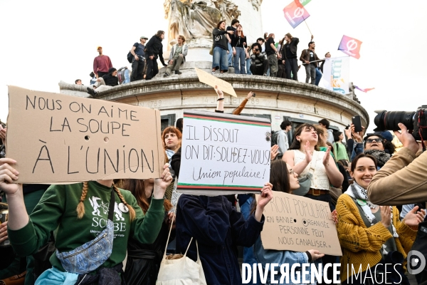 La jeunesse en colère face à l avancée du Rassemblement National aux élections européennes.