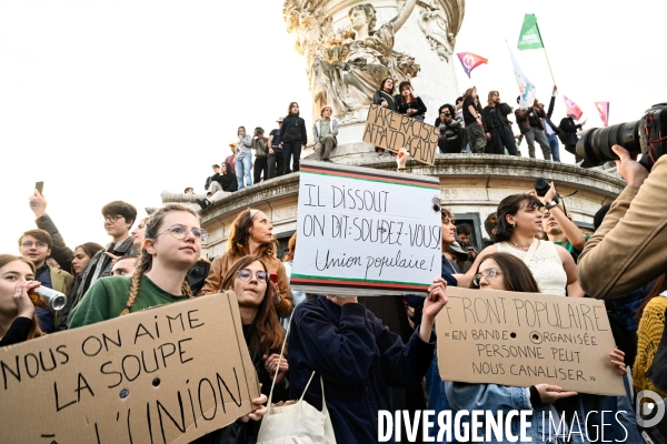 La jeunesse en colère face à l avancée du Rassemblement National aux élections européennes.