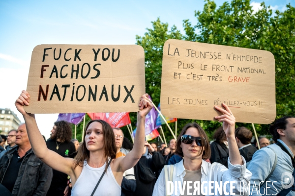La jeunesse en colère face à l avancée du Rassemblement National aux élections européennes.