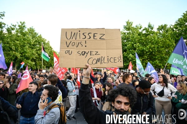 La jeunesse en colère face à l avancée du Rassemblement National aux élections européennes.