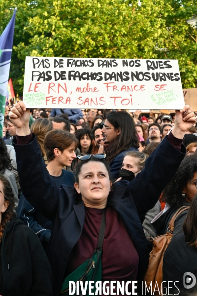 La jeunesse en colère face à l avancée du Rassemblement National aux élections européennes.