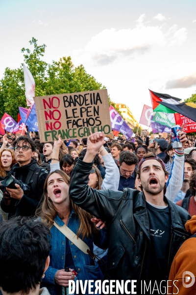 La jeunesse en colère face à l avancée du Rassemblement National aux élections européennes.