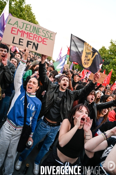 La jeunesse en colère face à l avancée du Rassemblement National aux élections européennes.